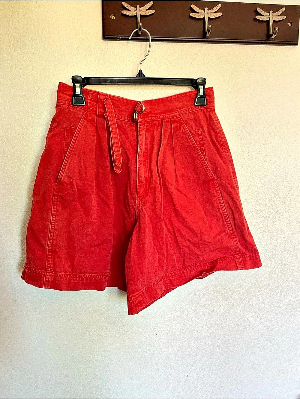 Cargo Shorts in Red Like New